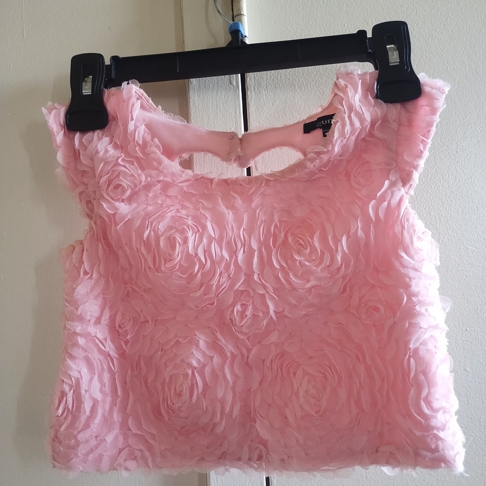 Zunie Pink Ruffled Top